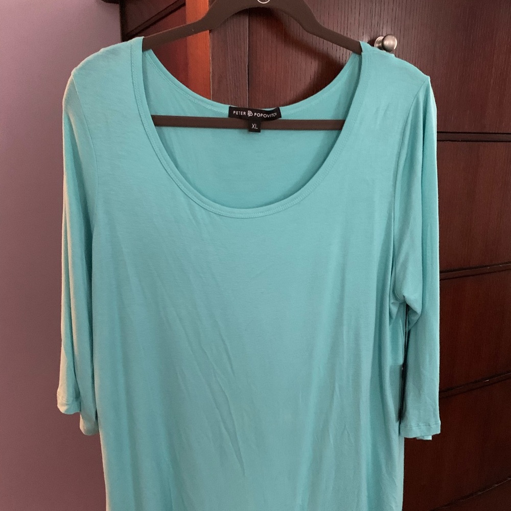 Scoop neck tunic